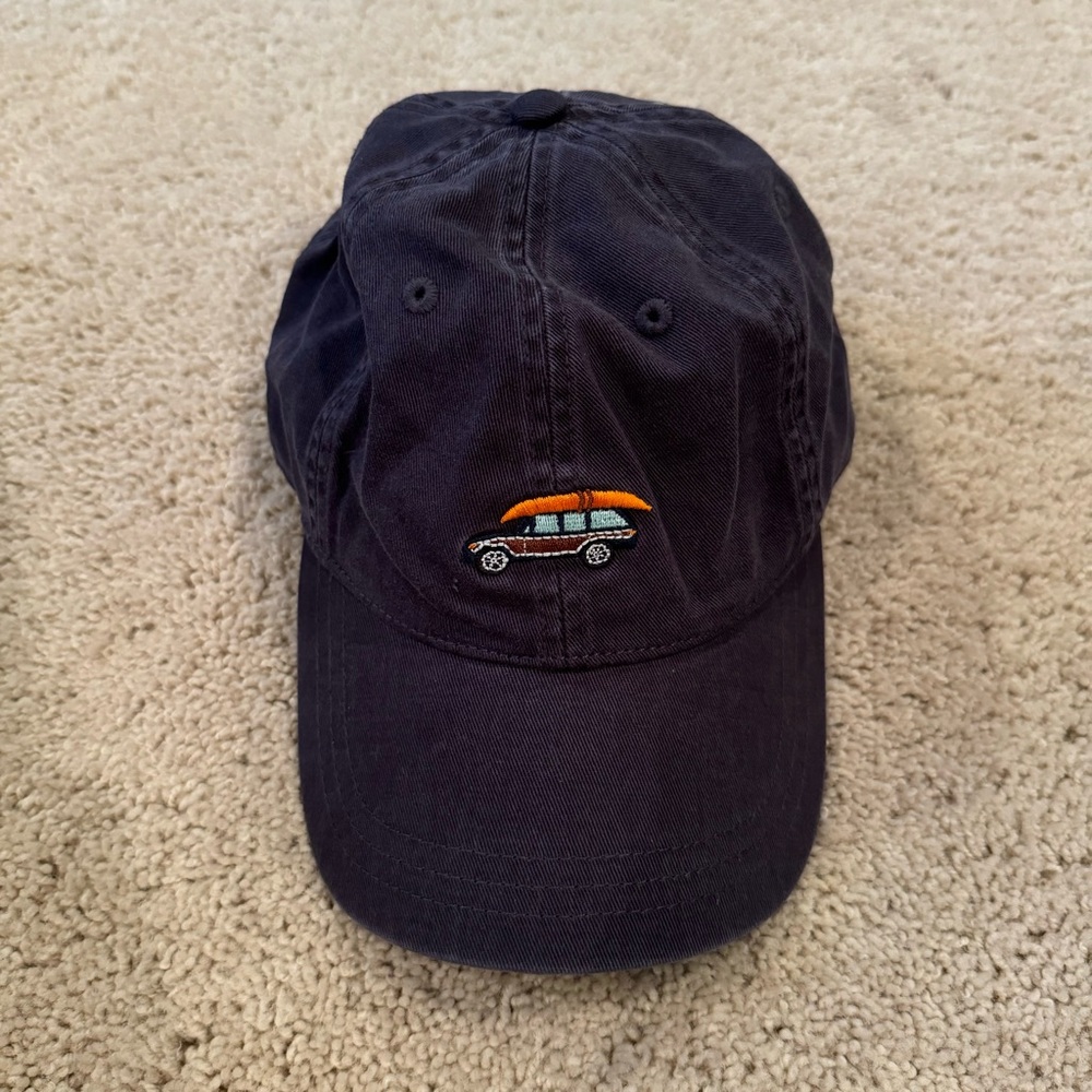 Navy baseball cap - wagoneer and canoe embroidery